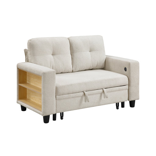Robinson-(2)Love Seat with Pull-out Bed, Shelves and Charging Ports image