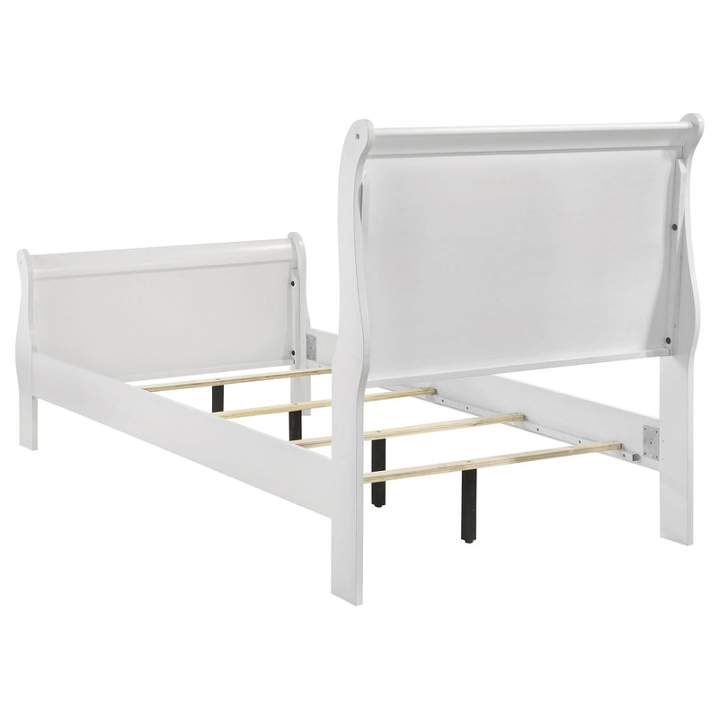 Louis Philippe Sleigh Panel Bed
