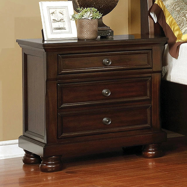 Castor Brown Cherry Night Stand