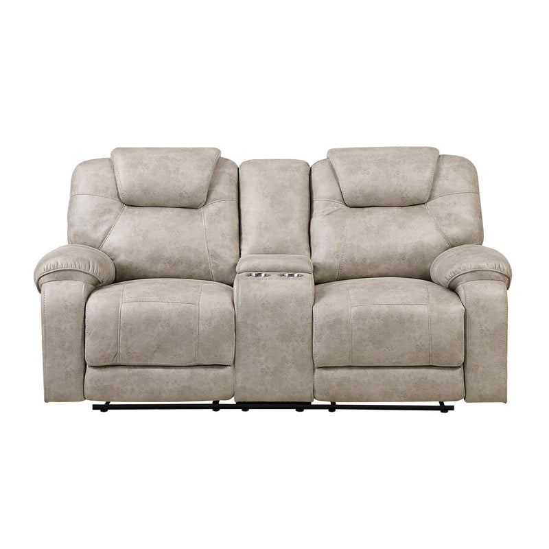 Gainesville-Double Reclining Love Seat with Center Console image