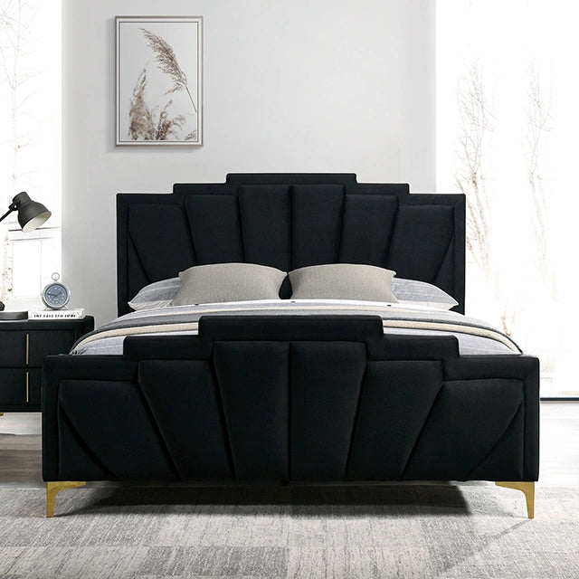 FLORIZEL Cal.King Bed, Black