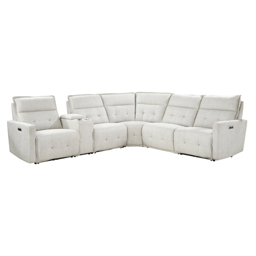 Salida-(6)6-Piece Modular Power Reclining Sectional with Power Headrests image