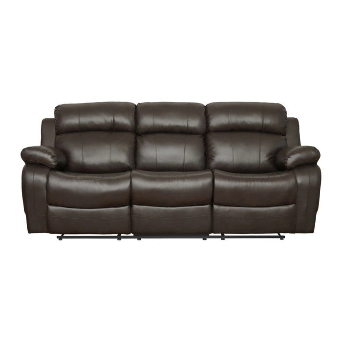 Marille Double Reclining Sofa in Brown