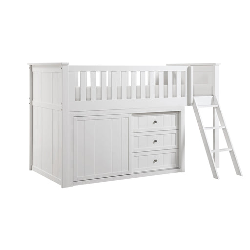 Galen-(4) Low Loft Bunk with Dresser image
