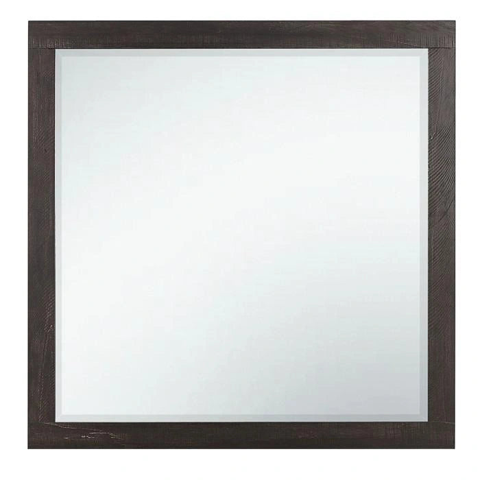 Miter Mirror in Rustin Mahogany & Dark Ebony 1762-6