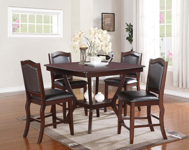 Sfvnco Counter Height Table in Espresso