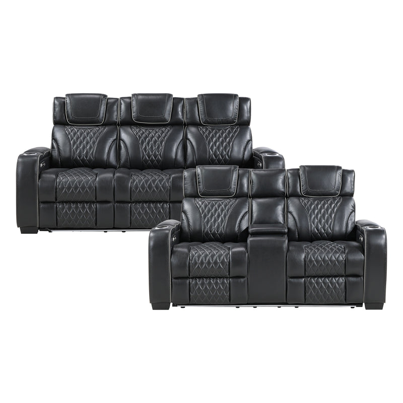 Apex-2pc Set: Sofa, Love (Power) image