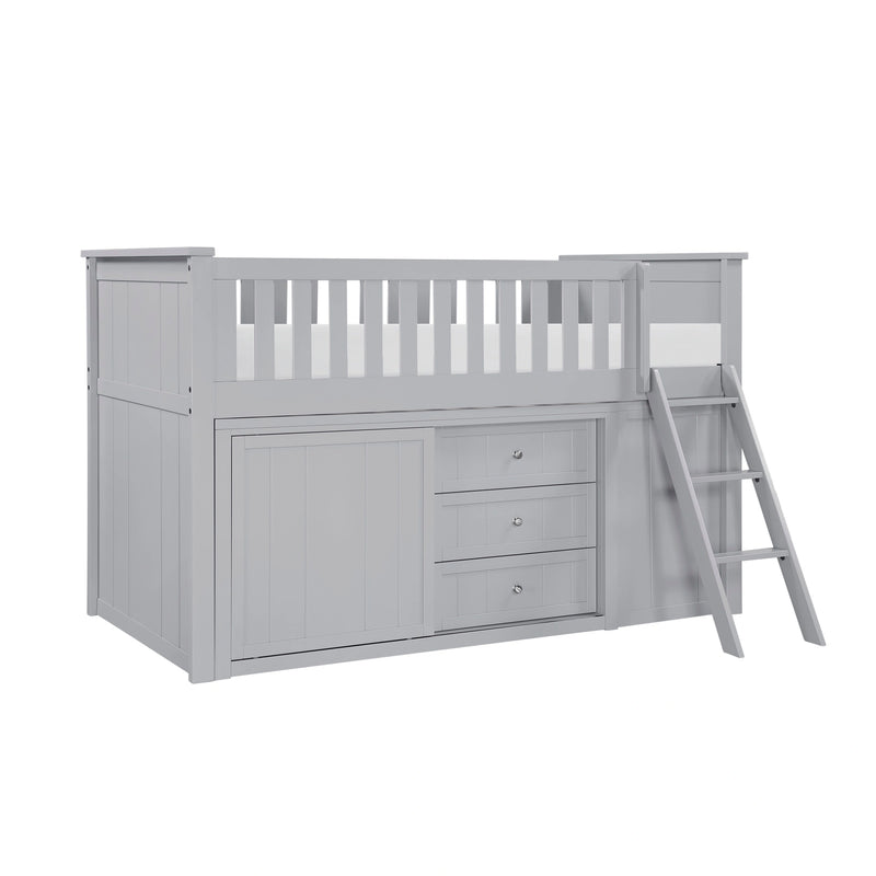 Orion-(6) Low Loft Bunk with Bookcase and 2 Dressers image
