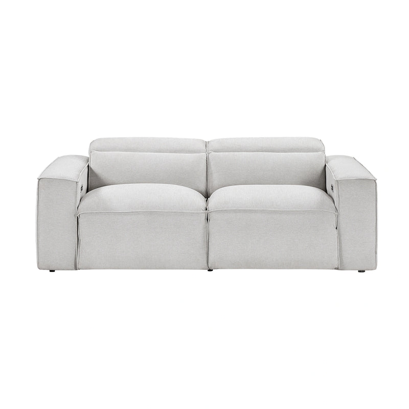 Phoebe-(2)Power Double Reclining Love Seat with Power Headrests image