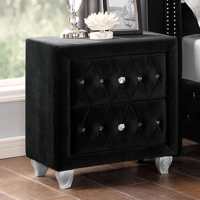 ZOHAR Night Stand, Black